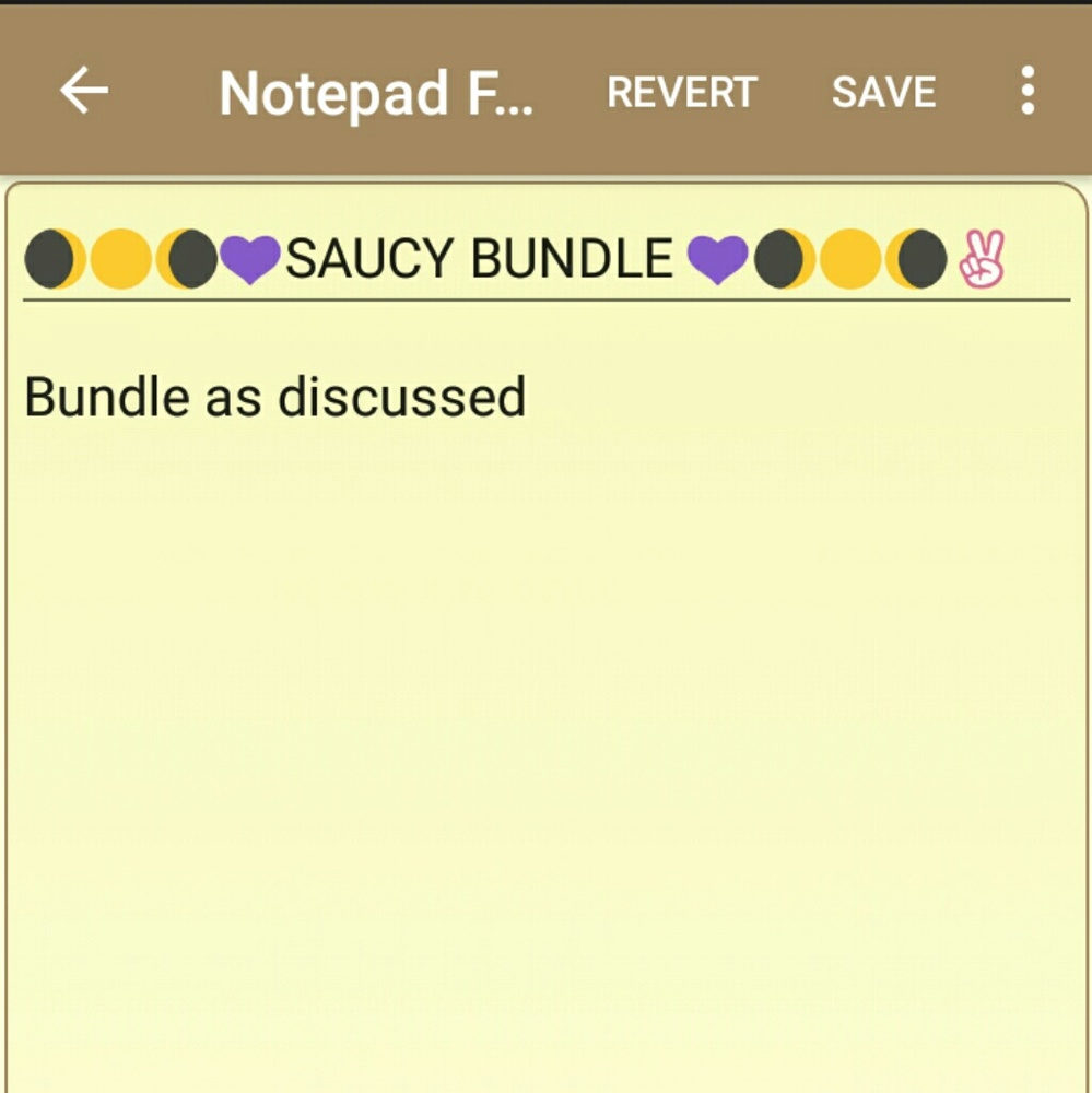 Bundle for Saucy